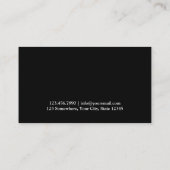 パーソナルシェフパティシシェフバックリープレーンレッド 名刺 (裏面)