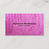 パーソナルシェフピンクレザーミニマリストカスタム 名刺 (正面)