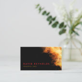 パーソナルシェフフレーミングファイアケータリング名刺 名刺 (スタンド正面)