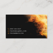 パーソナルシェフフレーミングファイアケータリング名刺 名刺 (裏面)