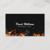 パーソナルシェフフレーミングファイアケータリング名刺 名刺 (正面)