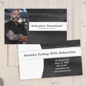 パーソナルシェフブラックレザーカスタム写真 名刺