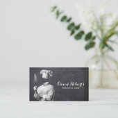 パーソナルシェフプライベートシェフレストランシャルボード 名刺 (スタンド正面)