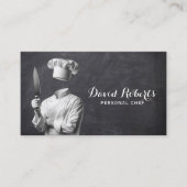 パーソナルシェフプライベートシェフレストランシャルボード 名刺 (正面)