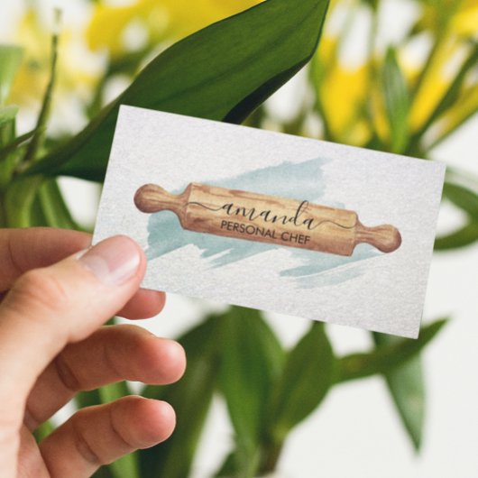 パーソナルシェフペストリー転がケータリングのピン調理師 名刺