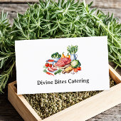 パーソナルシェフモダンの水の色の食事 名刺