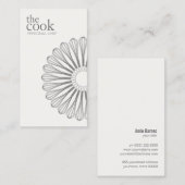 パーソナルシェフモダンケータリングウィスクシンプル 名刺 (正面/裏面)