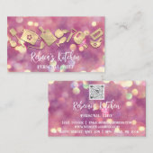 パーソナルシェフレストランケータリングロゴQRコード 名刺 (正面/裏面)