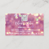 パーソナルシェフレストランケータリングロゴQRコード 名刺 (裏面)