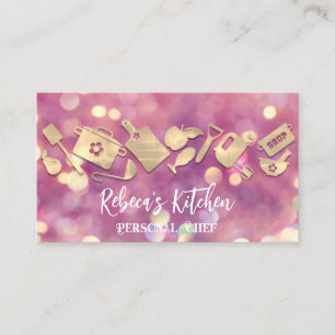 パーソナルシェフレストランケータリングロゴQRコード 名刺