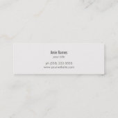 パーソナルシェフロゴケータリングウィスクカーター スキニー名刺 (裏面)