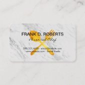 パーソナルシェフ座りテー転がブルのピン 名刺 (裏面)