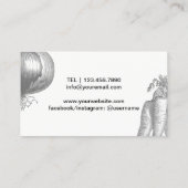 パーソナルシェフ金ゴールドラベルヴィンテージ野菜 名刺 (裏面)