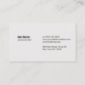 パーソナルシェフ銅料理ポットケータリングロゴ 名刺 (裏面)