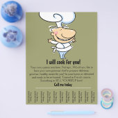 パーソナルシェフ/ケータリングティアシートフライヤー チラシ (シングル)