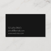 パーソナルシェフ、ケータリング、フードビジネスカード 名刺 (裏面)