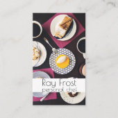 パーソナルシェフ、ケータリング、フードビジネスカード 名刺 (正面)