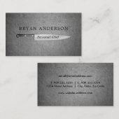 パーソナルシェフ-ナイフ名刺 名刺 (正面/裏面)