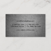 パーソナルシェフ-ナイフ名刺 名刺 (裏面)