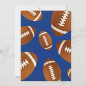 パーソナルスポーツサッカーベビーシャワー 招待状 (裏面)