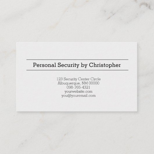 パーソナルセキュリカスタムティの楕円形フォトQRコード 名刺 (裏面)