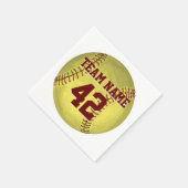 パーソナルソフトボールアート スタンダードカクテルナプキン (角)
