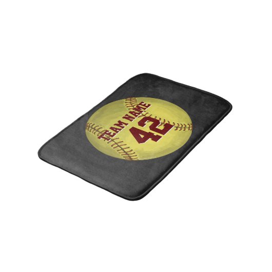 パーソナルソフトボールアート バスマット (アングル)