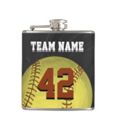 パーソナルソフトボールアート フラスク (正面)