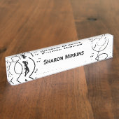 パーソナルタップダンスデザイン デスクネームプレート (側面)