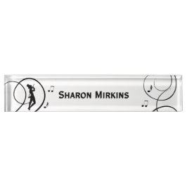 パーソナルタップダンスデザイン デスクネームプレート