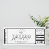 パーソナルタトゥー割引券テンプレートチケット 招待状 (スタンド正面)