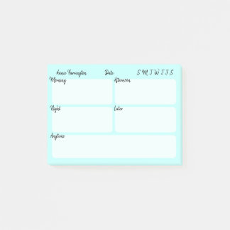 パーソナルデイプランナースカイブルー ポストイット