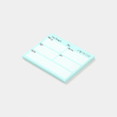 パーソナルデイプランナースカイブルー ポストイット (アングル)