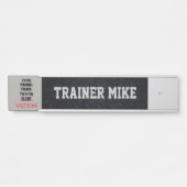 パーソナルトレーナーおもしろいオフィス名プレート サインプレート (正面)