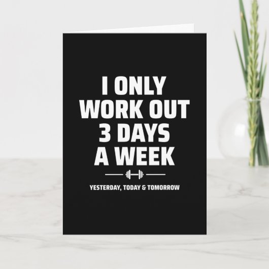 パーソナルトレーナーおもしろいジムエクササイズフィットネスミーム カード (正面)