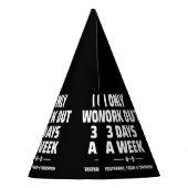 パーソナルトレーナーおもしろいジムエクササイズフィットネスミーム パーティーハット (裏面)