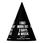 パーソナルトレーナーおもしろいジムエクササイズフィットネスミーム パーティーハット (左)