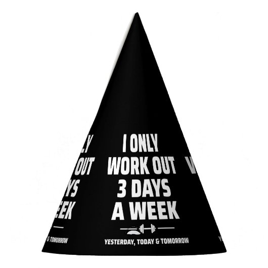 パーソナルトレーナーおもしろいジムエクササイズフィットネスミーム パーティーハット (左)