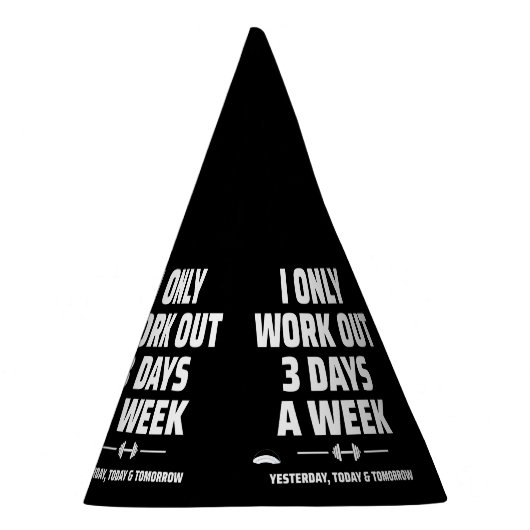 パーソナルトレーナーおもしろいジムエクササイズフィットネスミーム パーティーハット (右)