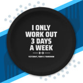 パーソナルトレーナーおもしろいジムエクササイズフィットネスミーム ペーパープレート