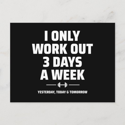 パーソナルトレーナーおもしろいジムエクササイズフィットネスミーム ポストカード (正面)