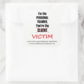 パーソナルトレーナーおもしろいフィットネスジムビジネス スクエアシール (バッグ)