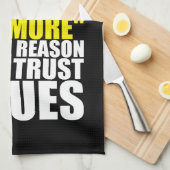 パーソナルトレーナーおよび信頼問題-おもしろいなトレーニング キッチンタオル (四つ折り)