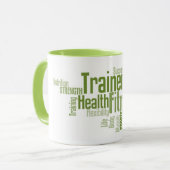 パーソナルトレーナーかフィットネス・センターのマグ マグカップ (正面左)