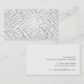 パーソナルトレーナーかフィットネス・センターの名刺 名刺 (正面/裏面)