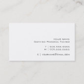 パーソナルトレーナーかフィットネス・センターの名刺 名刺 (裏面)