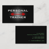 パーソナルトレーナーかフィットネス・センターの名刺 名刺 (正面/裏面)