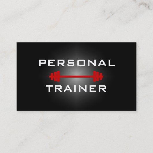 パーソナルトレーナーかフィットネス・センターの名刺 名刺 (正面)