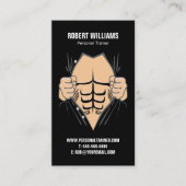 パーソナルトレーナーとフィットネス 名刺 (正面)