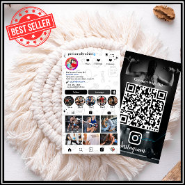 パーソナルトレーナーのためのInstagram名刺 名刺